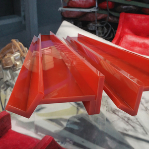 Soporte para Fichas de Mahjong de Acrílico Rojo, Acabado Brillante, Accesorio para Mesa de Juego - Product Image 3