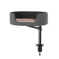 Vente en gros, lit pour chat écologique réglable en hauteur pour bureau, rotation à 360 °, lit pour chat confortable