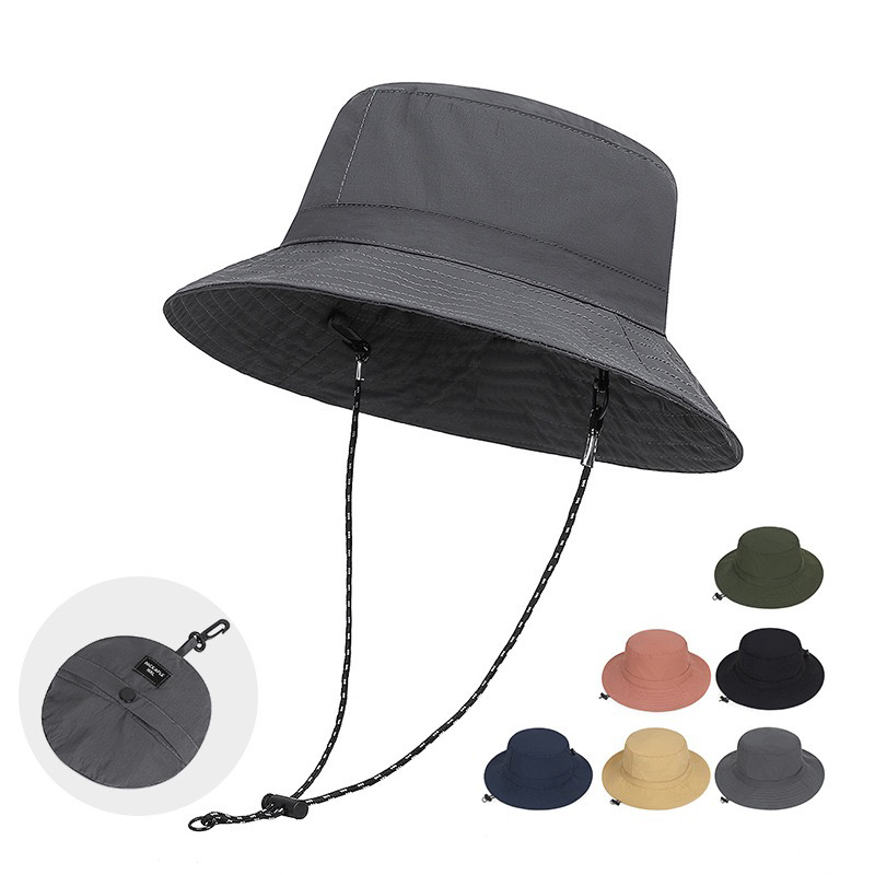 帽子 CLANE DETACHABLE STRAP BUCKET HAT Organic Strap Bucket Hat - Next Adventure
