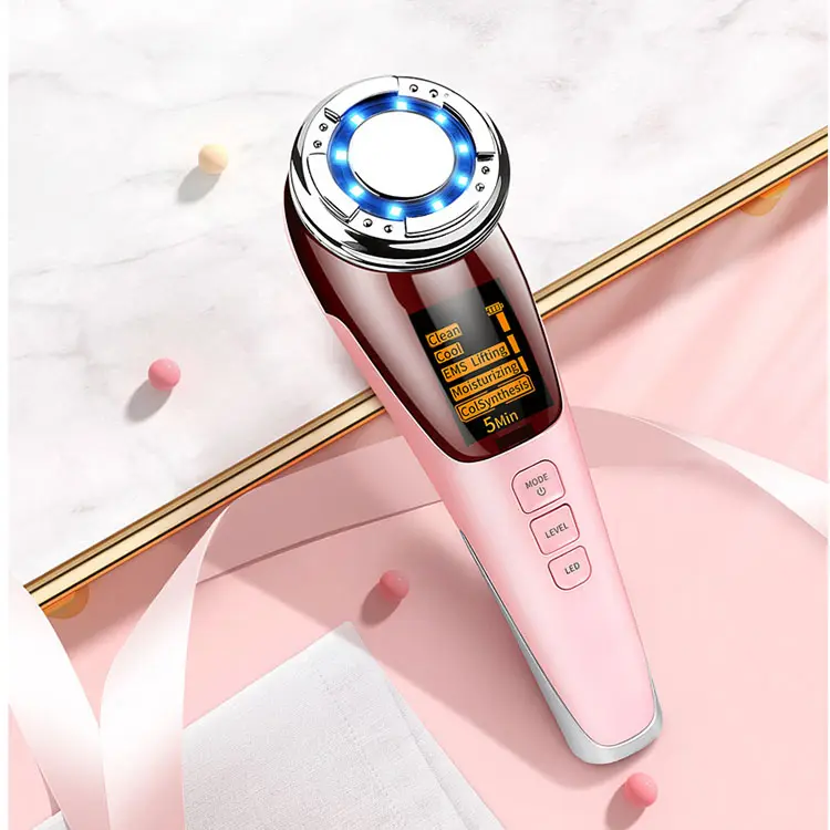 Ý Tưởng Sản Phẩm Mới 2021 EMS Facial Massager Led Light 5 Trong 1 Mặt Nâng Thiết Bị Nhăn Loại Bỏ Da Thắt Chặt Máy