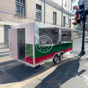 2024 hot dog e carrello del caffè per camion Fast Food carrelli mobili rimorchi per alimenti completamente attrezzati