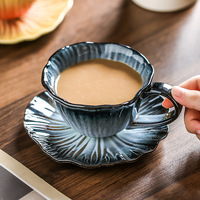 Tasses de voyage en céramique colorées sous glaçure, transformées au four, à haute esthétique, style américain, écologiques, pour la maison, le bureau et le thé de l'après-midi