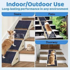 Rampe d'escalier en bois pour animaux de compagnie, antidérapante, échelle d'escalade pour chiens et chats, utilisation domestique, taille moyenne - Product Image 3
