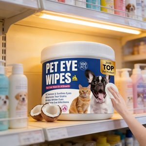 Toallitas para Ojos de Mascotas Recomendadas por Veterinarios Dayoung, 100 Unidades, Seguras para Lamer, Sin Alcohol, para la Limpieza Diaria de Manchas de Lágrimas - Product Image 3