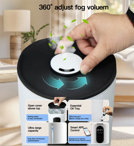 Sản Phẩm Phổ Biến Thông Minh Màn Hình Cảm Ứng Wifi Ứng Dụng Điều Khiển Phòng Ngủ Nhà Trong Nhà Hộ Gia Đình 28W 8L Máy Tạo Độ Ẩm Không Khí Cho Phòng Lớn - Product Image 4