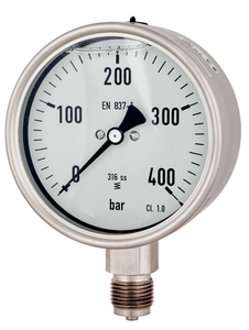 المانومتر الجلسرين شغل قياس الضغط حاوية من الفولاذ المقاوم للصدأ OEM الحافة السائل درجة الحرارة العادية المنشأ الشحن سيليكون عينات - Product Image 3
