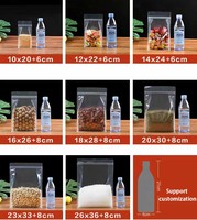 Sachet transparent pour grains de café avec fermeture éclair, fond plat, sac en plastique à huit soudures latérales pour café, personnalisable