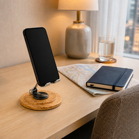 Support de téléphone portable en bois massif à rotation 360°, très vendu °   Support de bureau rotatif et pliable pour regarder des séries et des émissions en direct