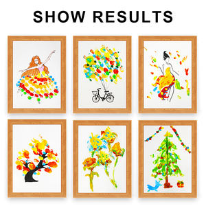 KHY no tóxico ECO Friendly DIY Finger Art Paint Finger Painting Coloring Sets Graffiti Funny Finger Painting Kit - Product Image 6
