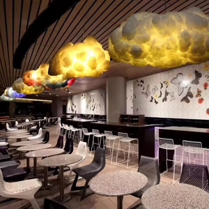 Lampada da Soffitto a LED a Forma di Nuvola con Sincronizzazione Musicale, Luce Bianca Calda e Multicolore, Dimmerabile, Alimentata a Batteria, con Telecomando - Product Image 6