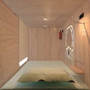 Caixa de madeira japão vagens dormir camas de beliche cama de hotel cápsula - Product Image 3