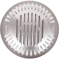 Plaque de cuisson coréenne en acier inoxydable pour barbecue au charbon de bois, ronde, avec grille carrée à fentes, pour la cuisson en restaurant