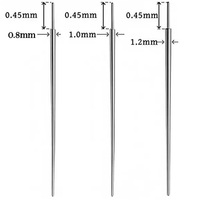 ASTM F136 Titanium 18K Gold Outer Thread/Inner Thread/Threadless Guide Pins and Auxiliary Puncture Rods Wholesale Jewelry