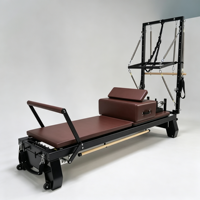 Tour de Pilates 3-en-1 en aluminium avec Cadillac, Trapèze et Table, accessoires complets inclus, équipement de fitness pour entraînement de base en studio