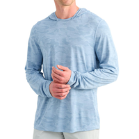 Haut de pêche léger pour homme, respirant, en maille jacquard, séchage rapide, protection solaire UPF 50+, vente en gros usine
