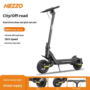 Entrepôt euro-américain 1600W pneus tout-terrain à double moteur sans balais batterie <span class=keywords><strong>au</strong></span> lithium 48V18Ah en alliage d'aluminium - Product Image 2