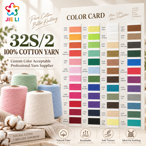 Fil à tricoter 100% coton 32S/2, filé à anneaux, pur coton, pour vêtements et tissus, tricotage, vêtements tricotés et textile de maison - Product Image 3