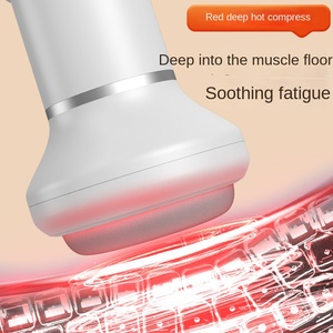 Wiederaufladbarer Kabelloser 6-Gang-Massagegerät mit <span class=keywords><strong>7</strong></span> Massageköpfen, 15-Minuten-Timer, Fettverbrenner, Ganzkörper-Rotlicht-Massagegerät, 1200mAh Akku, Gebürstet - Product Image 4
