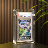 Kotak Display Kartu Akrilik Transparan dengan Magnet untuk Kartu Trading, Penyimpanan Kartu Olahraga PS a BGS Slabs, Pelindung Kartu Grosir