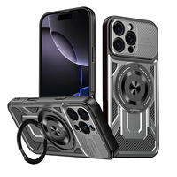 Coque de téléphone robuste LeYi 360 °   Coque de protection antichoc avec support rotatif et armure anti-chute pour Samsung S25 Ultra S26 FE