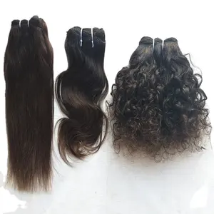 Extensions de cheveux naturels humains Extensions de cheveux vierges brésiliens de vison vierge fournisseur de cheveux humains bruts indiens