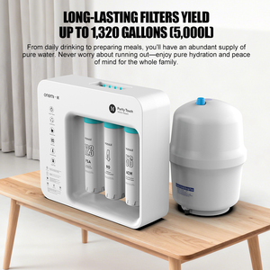Purificateur d'eau par osmose inverse sous évier 100 GPD, système <span class=keywords><strong>RO</strong></span> 6 étapes avec réservoir de 3 gallons pour la consommation directe à domicile - Product Image 3
