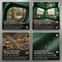 Tente de camping ultralégère, portable et pliable pour 1-2 personnes, idéale pour les voyages en plein air, le camping, la randonnée et le trekking - Offre spéciale