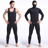 Combinaison de plongée DIVESTAR noire unisexe grande taille, longue, en néoprène, épaisseur 5 mm/7 mm, respirante, anti-UV, imperméable