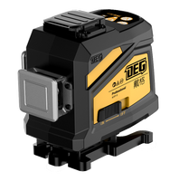 Niveau laser industriel DEGLASERS 3x360, auto-nivelant, 12 lignes, 120mW, niveau laser rouge, outil de nivellement pour le bricolage, intérieur/extérieur