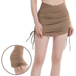 Falda fruncida favorecedora única de alta calidad, superventas, detalle de cordón, falda de rendimiento activo - Product Image 5