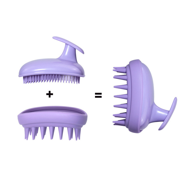 Silicone Scalp Massage Brush Soft Bristle Hair Shampoo Brush Deep Clean Root Exfoliating Shower Hair Washing Comb for Home