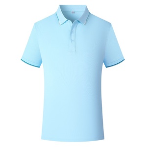 Polo à manches courtes noir uni pour homme et femme avec bordure vert citron et boutons, coupe classique, style décontracté - Product Image 3