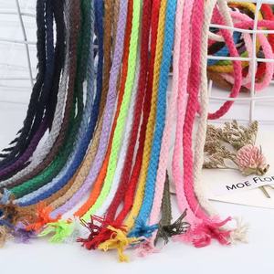 Grosir Mewah Laris Manis 5mm Berbagai Warna Lapisan Pelapis 100% Katun Anyaman Berongga Kekuatan Tinggi Ramah Lingkungan Dekorasi Pakaian - Product Image 4