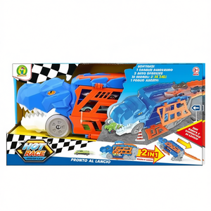 Camión de Carreras Dino 2 en 1 con Rampa de Lanzamiento y Autos para Niños de 3+ Años - Product Image 2