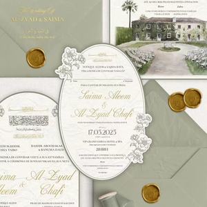 <span class=keywords><strong>Libro</strong></span> de Invitaciones de Boda Personalizado con Flores Esculpidas, Encuadernación Perfecta y Papel Grabado en Relieve - Product Image 2