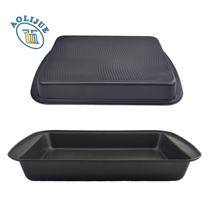 Tùy Chỉnh Lớn Hình Chữ Nhật Biscuit Chảo Sóng Dưới Carbon Thép Sâu <span class=keywords><strong>Cookie</strong></span> Tấm Không Dính Lớp Phủ Nướng Khay - Product Image 4