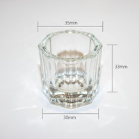 Ongles Cristal Dappen Manucure En Verre Coupe Ongle Acrylique liquide tasse avec couvercle Pour L'art Des Ongles Manucure Outils De Salon