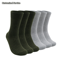 Chaussettes en laine mérinos numériques avec logo personnalisé, chaussettes thermiques chaudes d'hiver, chaussettes de compression pour hommes et femmes, chaussettes de sport décontractées, chaussettes épaisses pour le ski