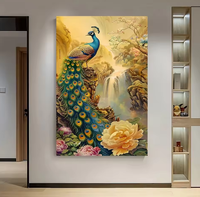 Peinture sur toile de grande taille moderne pour la décoration de la véranda, peinture en porcelaine de cristal, art mural, décoration de la maison, art mural