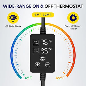 Doble pantalla 120V 8*18 pulgadas enchufe de EE. UU. almohadilla de calefacción para reptiles-calentador de terrario debajo del tanque - Product Image 5