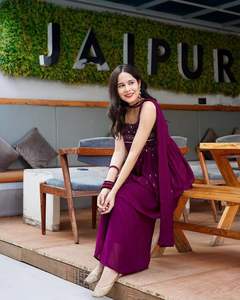 เสื้อตัวบนผ้าจอร์เจียคุณภาพดีปักลายอย่างเต็มที่สวยงามและผ้าจอร์เจียพลัส - Product Image 5