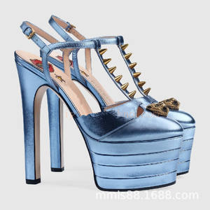 <span class=keywords><strong>Sandali</strong></span> Moda con Tacco Alto 2020, Sexy con Plateau Spesso per Discoteche, Scarpe da Donna Taglie Grandi per l'Estate - Product Image 4