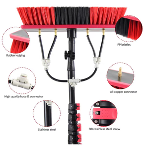 Équipement de nettoyage de panneaux solaires - Brosse de nettoyage manuelle en aluminium écologique avec poils en nylon BorisBrush BB-C-002 - Product Image 4