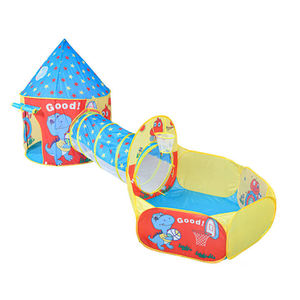 Vente chaude Château portable pliable en 3 pièces Tente pour enfants Tente de jeu de princesse intérieure pour enfants - Product Image 2