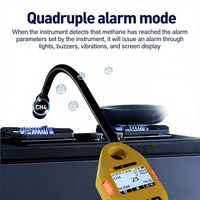 Detector de Gas Inflamable con Cuatro Métodos de Alarma, Analizador de Gas Industrial a Prueba de Explosiones para Gas Natural CH4 y GLP
