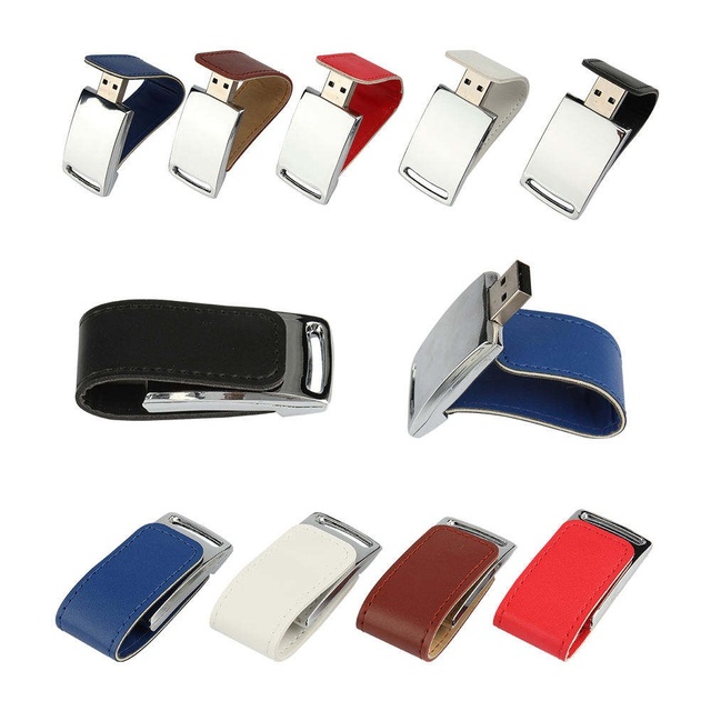 New Product Custom Logo Pu Leather Usb Flash Drive Keychain 4GB 8GB 16GB Usb 3.0 Memory Stick Flash Pen Drive