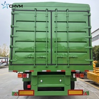 6 essieux 200 tonnes fermé Cargo camion remorque en vrac Cargo fermé boîte semi-remorque