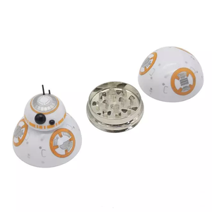 Yiwu JUJI-trituradora personalizada OEM de alta calidad, <span class=keywords><strong>Robot</strong></span> de tabaco <span class=keywords><strong>BB8</strong></span>, trituradora de hierbas, 3 Metal, Zinc, único, novedad - Product Image 6