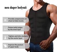 Débardeur de sauna amincissant pour homme, gaine sculptante, sous-vêtement moulant, contrôle du ventre, gaine de compression pour homme