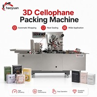 Machine d'emballage 3D en cellophane électrique automatique de haute précision pour le remplissage et l'emballage de boîtes de thé, de boissons et de produits alimentaires en plastique avec pompe de scellage et moteur